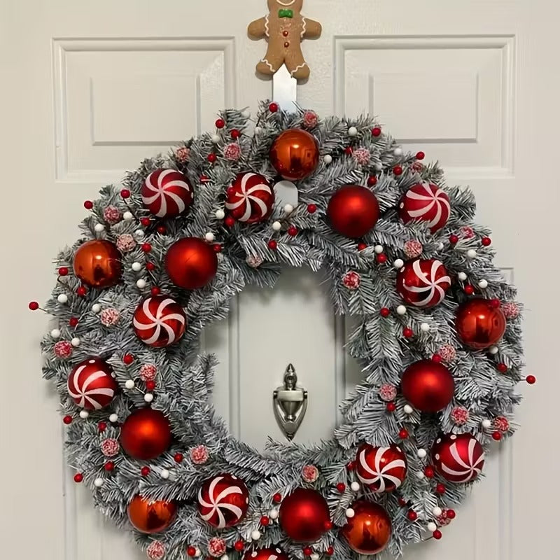 Christmas Candy Cane Wreath
