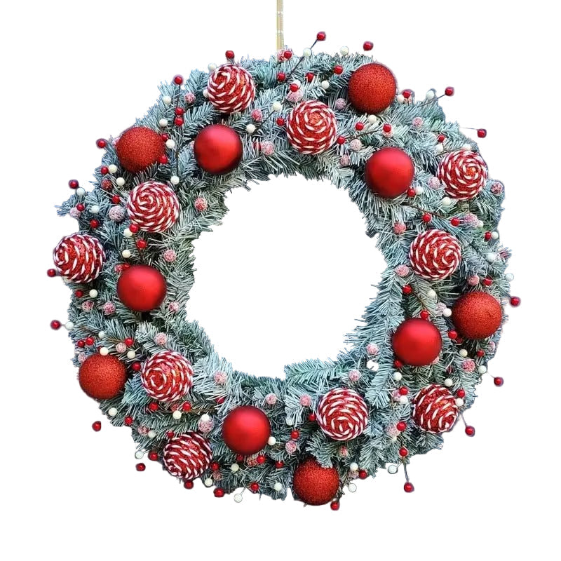 Christmas Candy Cane Wreath