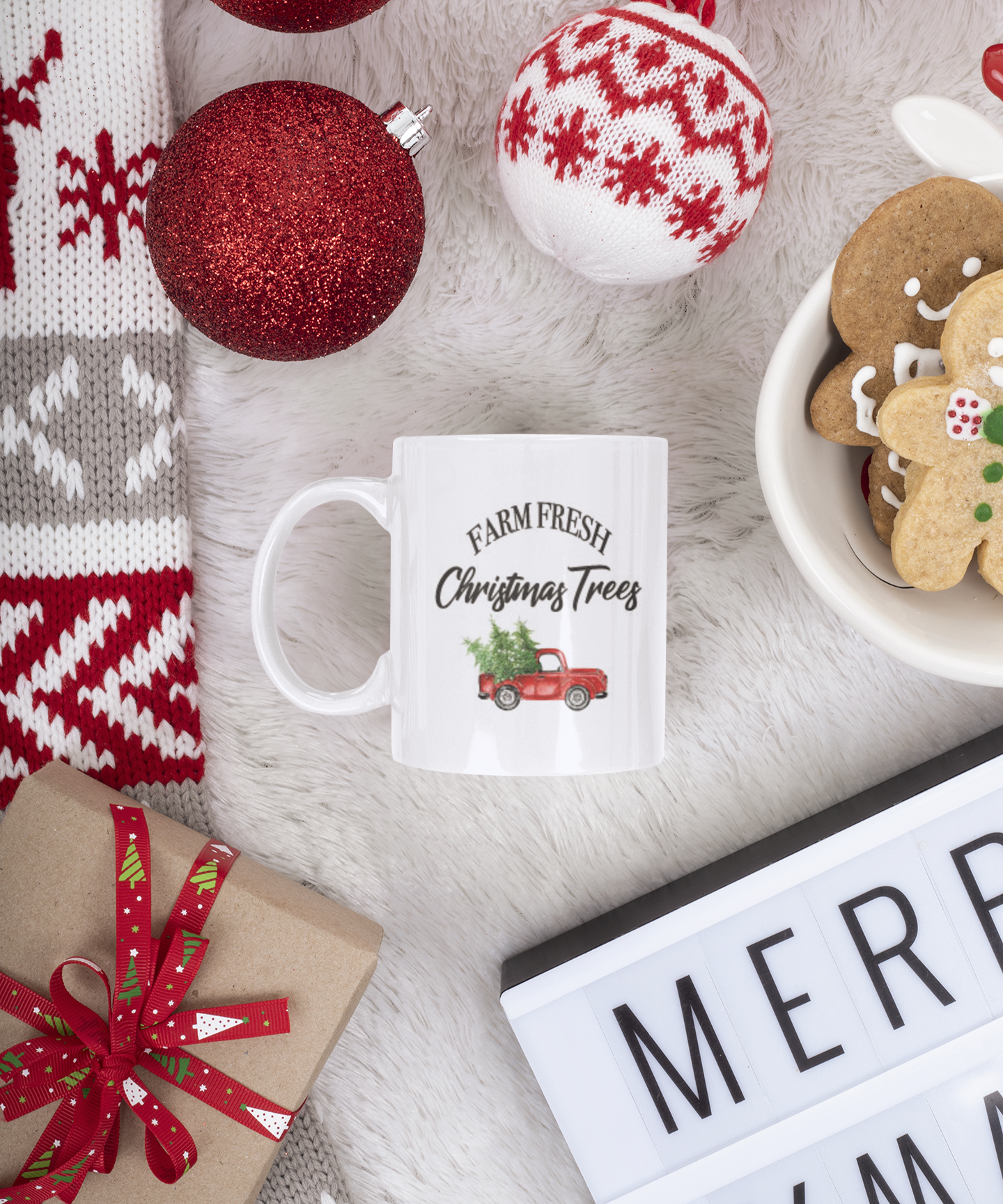 Farm Fresh Christmas Mug